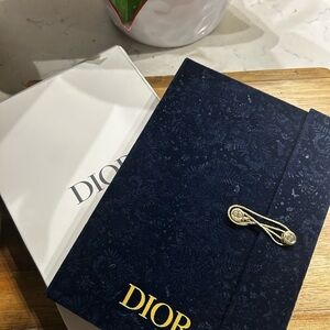 Dior Blue and Gold Notebook and Journal
